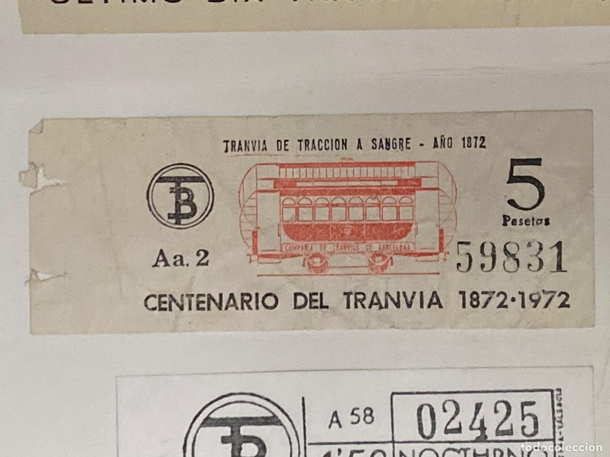 Coleccionismo Billetes de transporte: BILLETES BARCELONA AUTOBUS CENTENARIO TRANVIA 1872 -1972 . Aa2