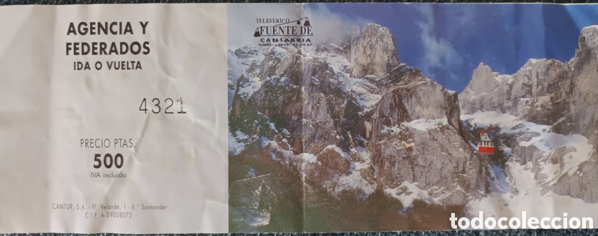 Coleccionismo Billetes de transporte: BILLETE TELEF&Eacute;RICO DE FUENTEDE