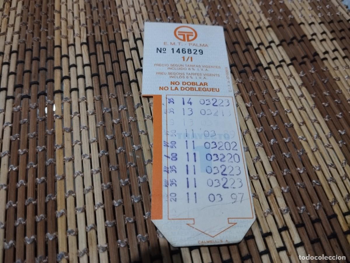Coleccionismo Billetes de transporte: ANTIGUO BONO BUS DE LA E.M.T PALMA DE MALLORCA / DIFICIL SE VEN MUY POCOS!!!