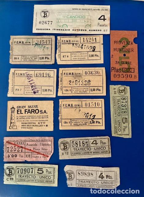 Coleccionismo Billetes de transporte: LOTE DE ANTIGUOS BILLETES DE TRANSPORTES