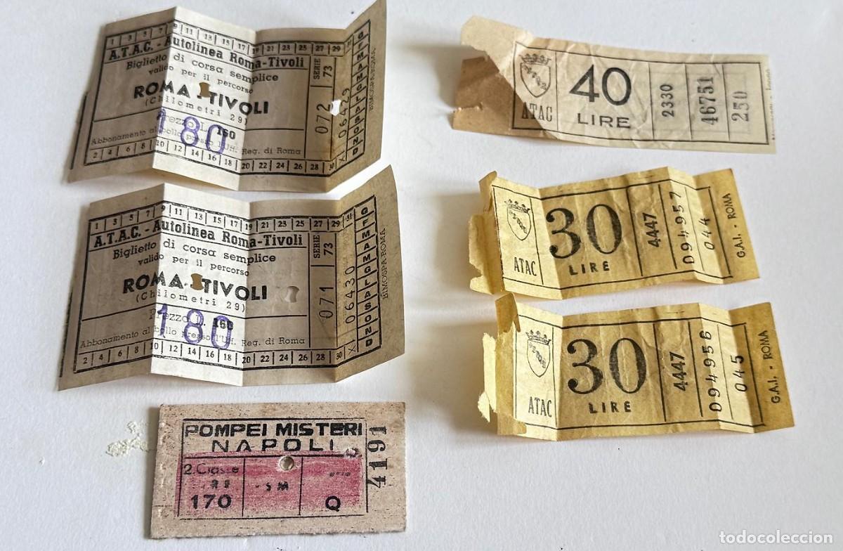 Coleccionismo Billetes de transporte: Billetes transporte ITALIA 1964