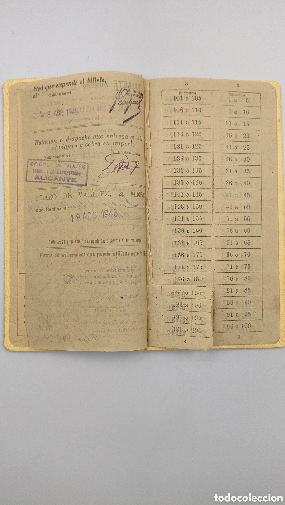 Coleccionismo billetes de transporte: Dos billetes kilometricos - Foto 6