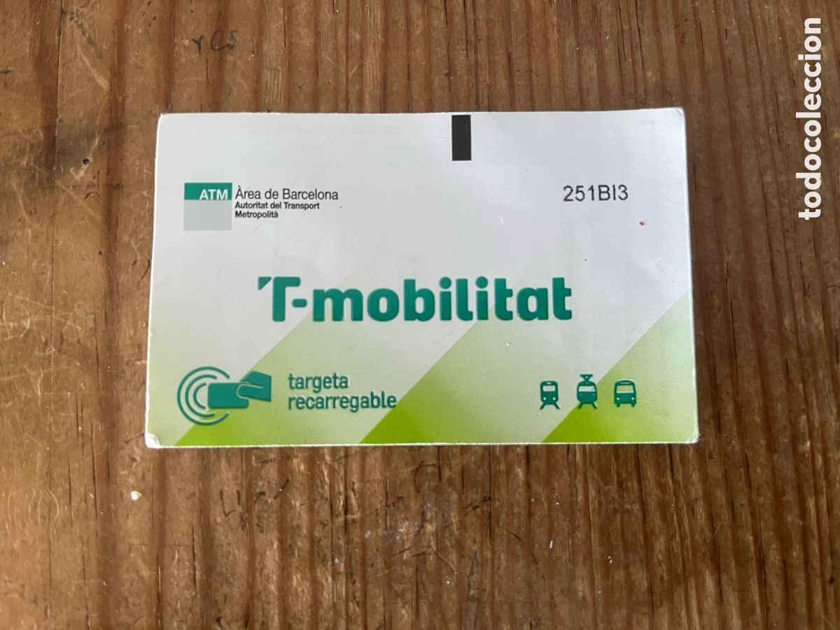 Coleccionismo Billetes de transporte: R31868 TARJETA ANONIMA RECARGABLE T-MOBILITAT AREA DE BARCELONA TREN METRO CERCANIAS 2026
