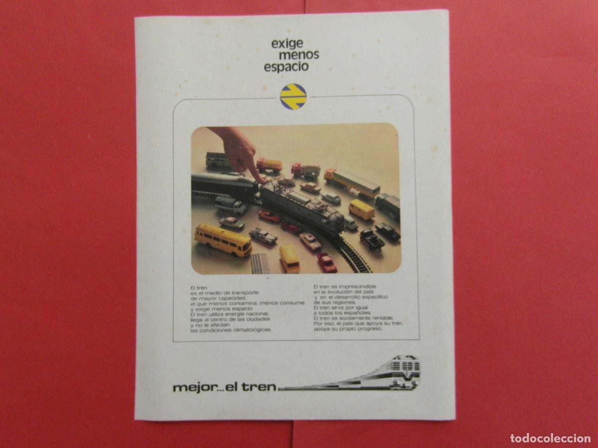 Collectables Transport Tickets: PUBLICIDAD 1979 - REF: PUBTREN01 - RENFE MEJOR EL TREN
