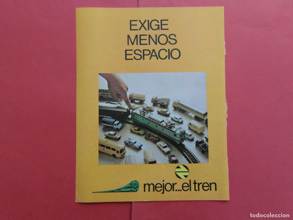 Coleccionismo Billetes de transporte: PUBLICIDAD 1979 - REF: PUBTREN01 - RENFE MEJOR EL TREN