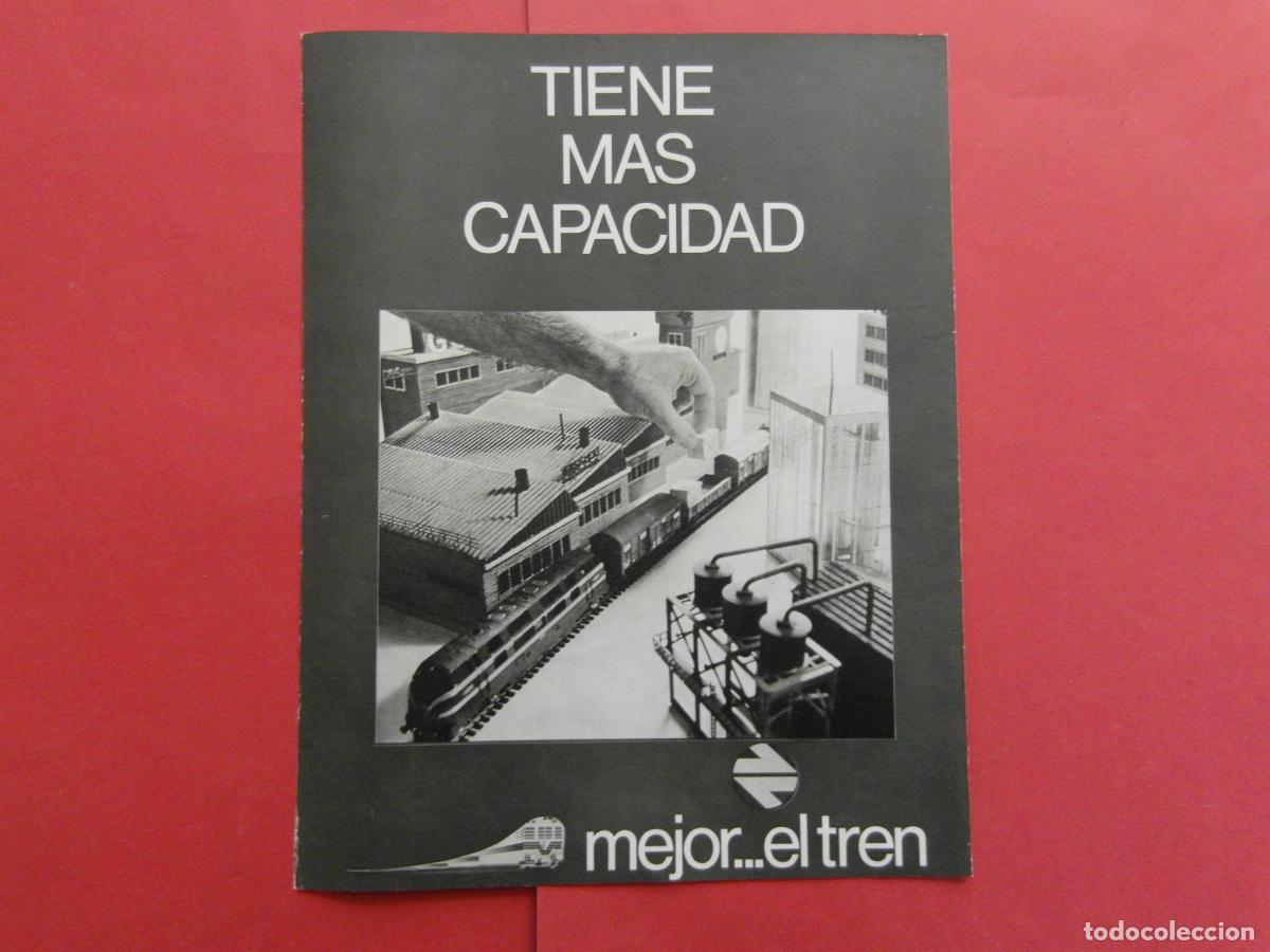 Coleccionismo Billetes de transporte: PUBLICIDAD 1979 - REF: PUBTREN01 - RENFE MEJOR EL TREN