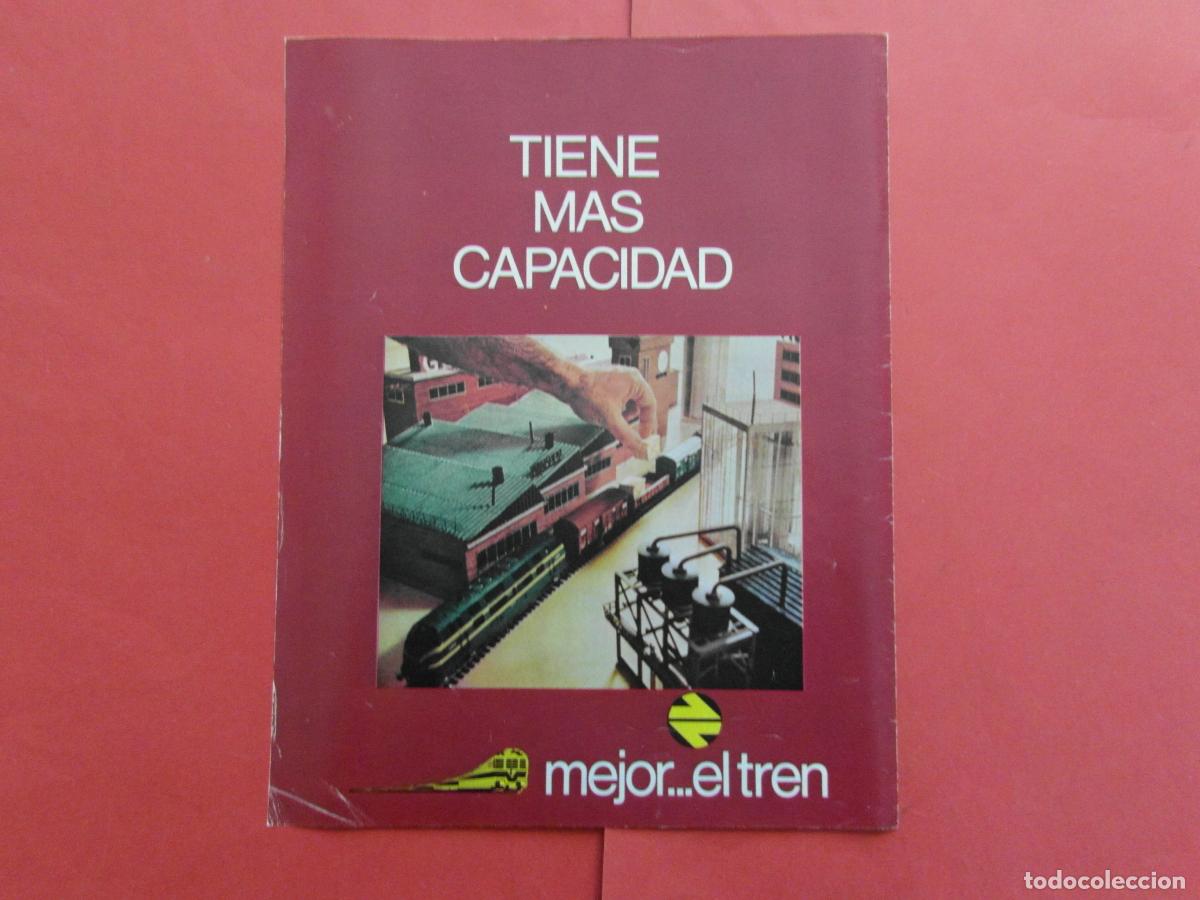 Coleccionismo Billetes de transporte: PUBLICIDAD 1979 - REF: PUBTREN01 - RENFE MEJOR EL TREN