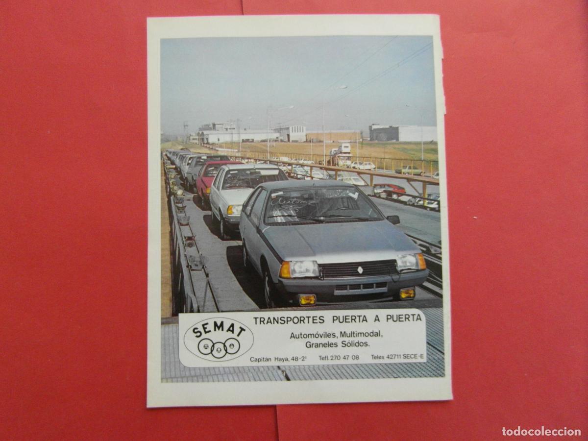 Collectables Transport Tickets: PUBLICIDAD 1983 - REF: PUBTREN01 - SEMAT RENAULT FUEGO - FERROCARRIL TREN RENFE MZA LOCOMOTORA