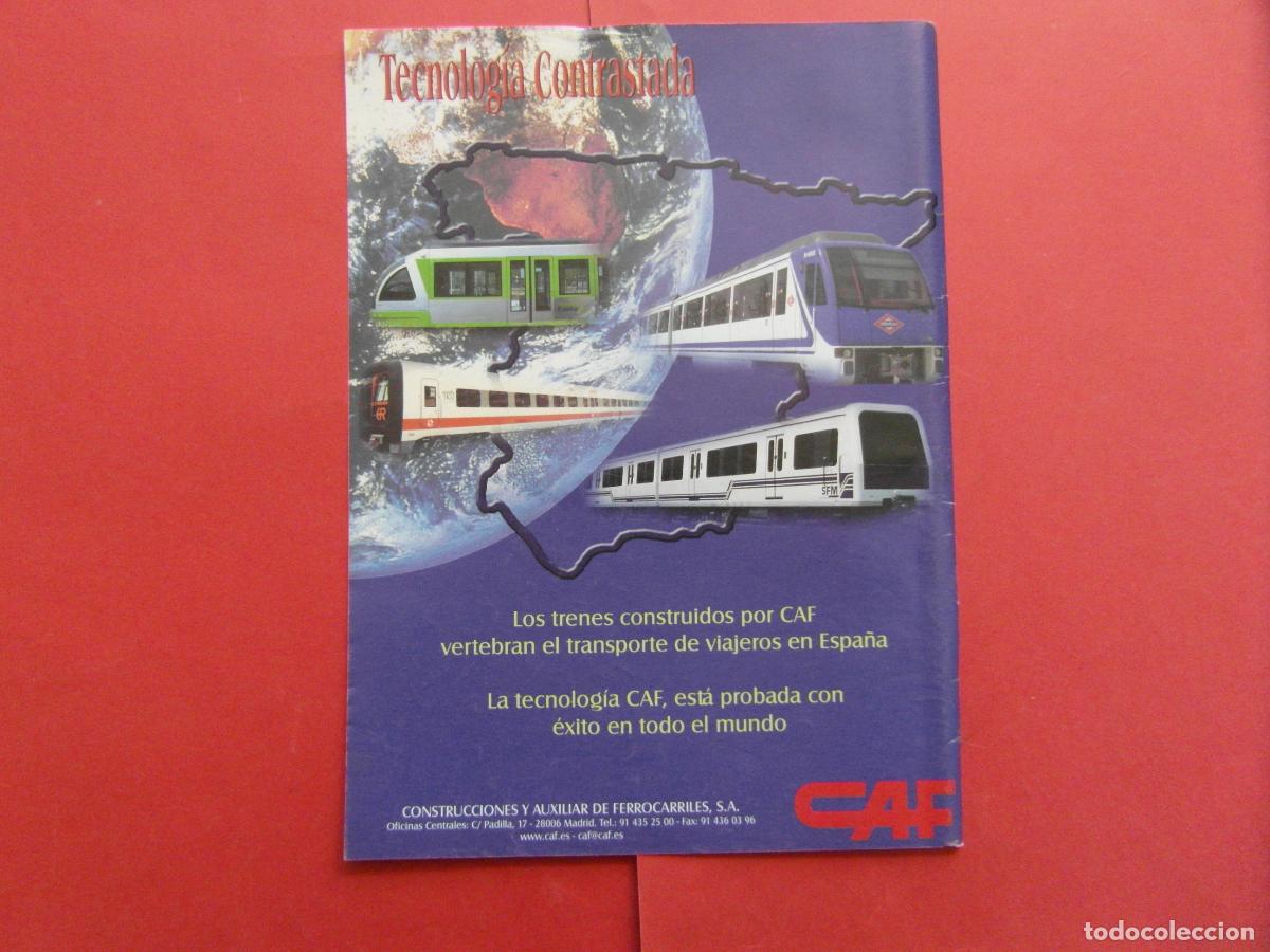 Coleccionismo Billetes de transporte: PUBLICIDAD 2001 - REF: PUBTREN01 - CAF METRO MADRID EUSKOTREN - RENFE TREN FERROCARRIL LOCOMOTORA