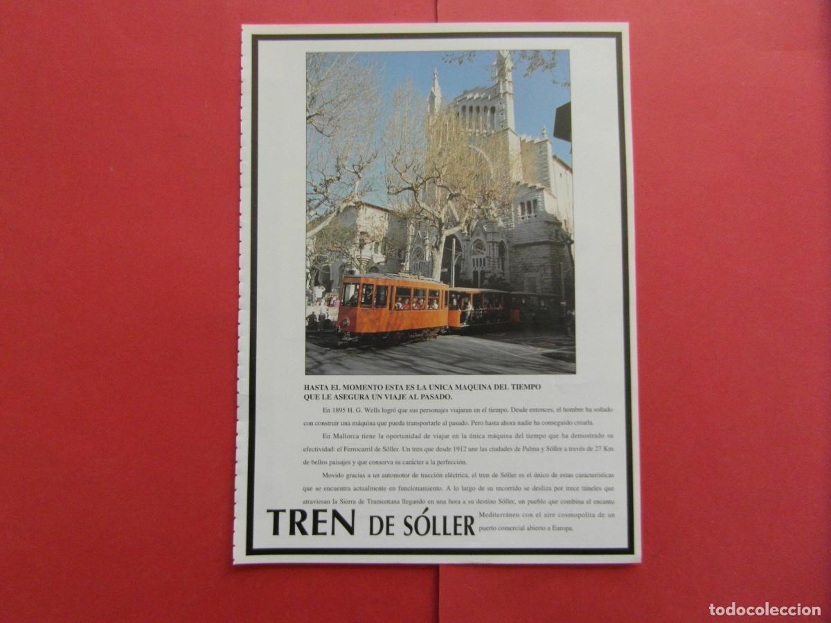 Coleccionismo Billetes de transporte: PUBLICIDAD 1998 - REF: PUBTREN01 - TREN DE SOLLER MALLORCA - RENFE FERROCARRIL TREN LOCOMOTORA