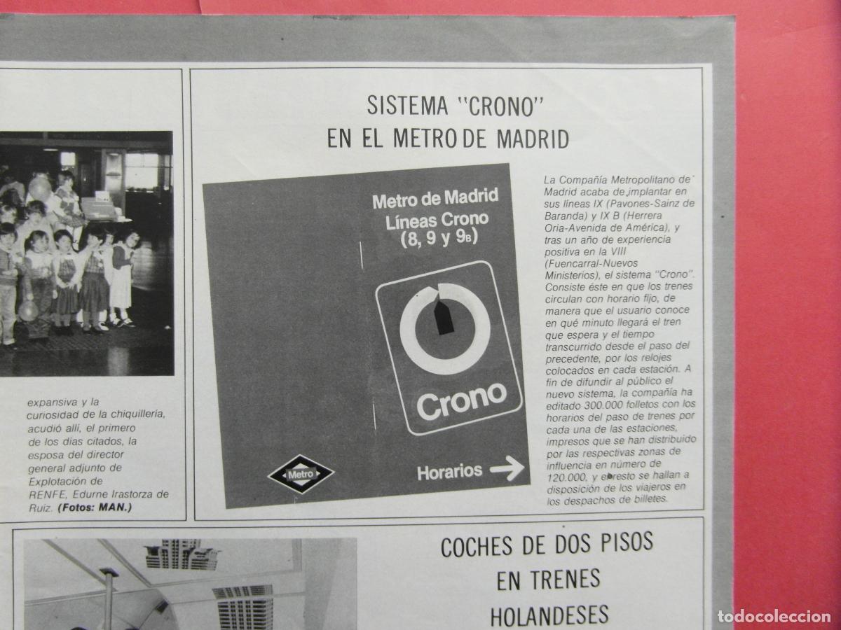 Colecionismos Bilhetes de Transporte: PUBLICIDAD 1984 - REF: PUBTREN01 - METRO MADRID CRONOS LINEAS 8 9 9 B - PASTAS GALLO TRASERA