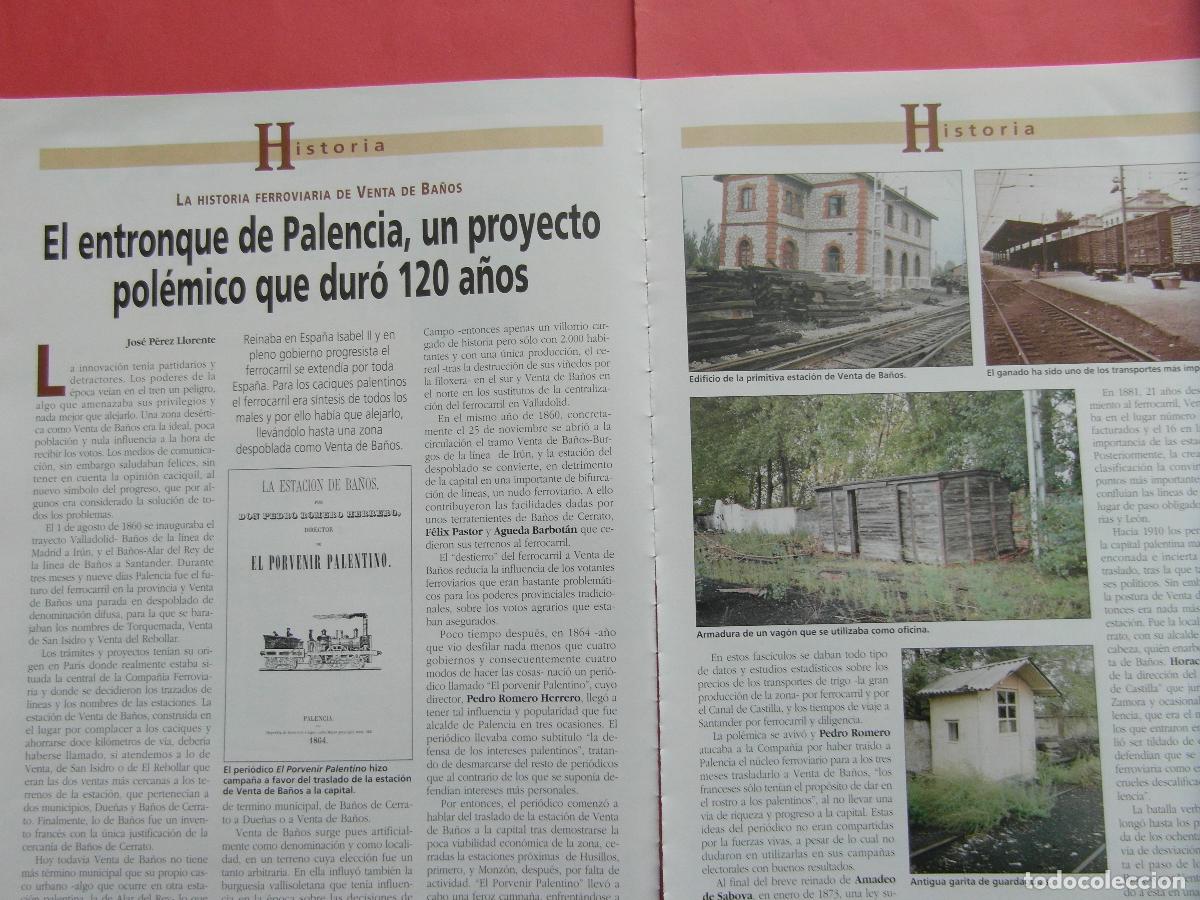 Coleccionismo Billetes de transporte: ARTICULO 1994 - REF: ARTTREN02 - ENTRONQUE DE PALENCIA VENTA DE BA&Ntilde;OS - 2 PAGINAS