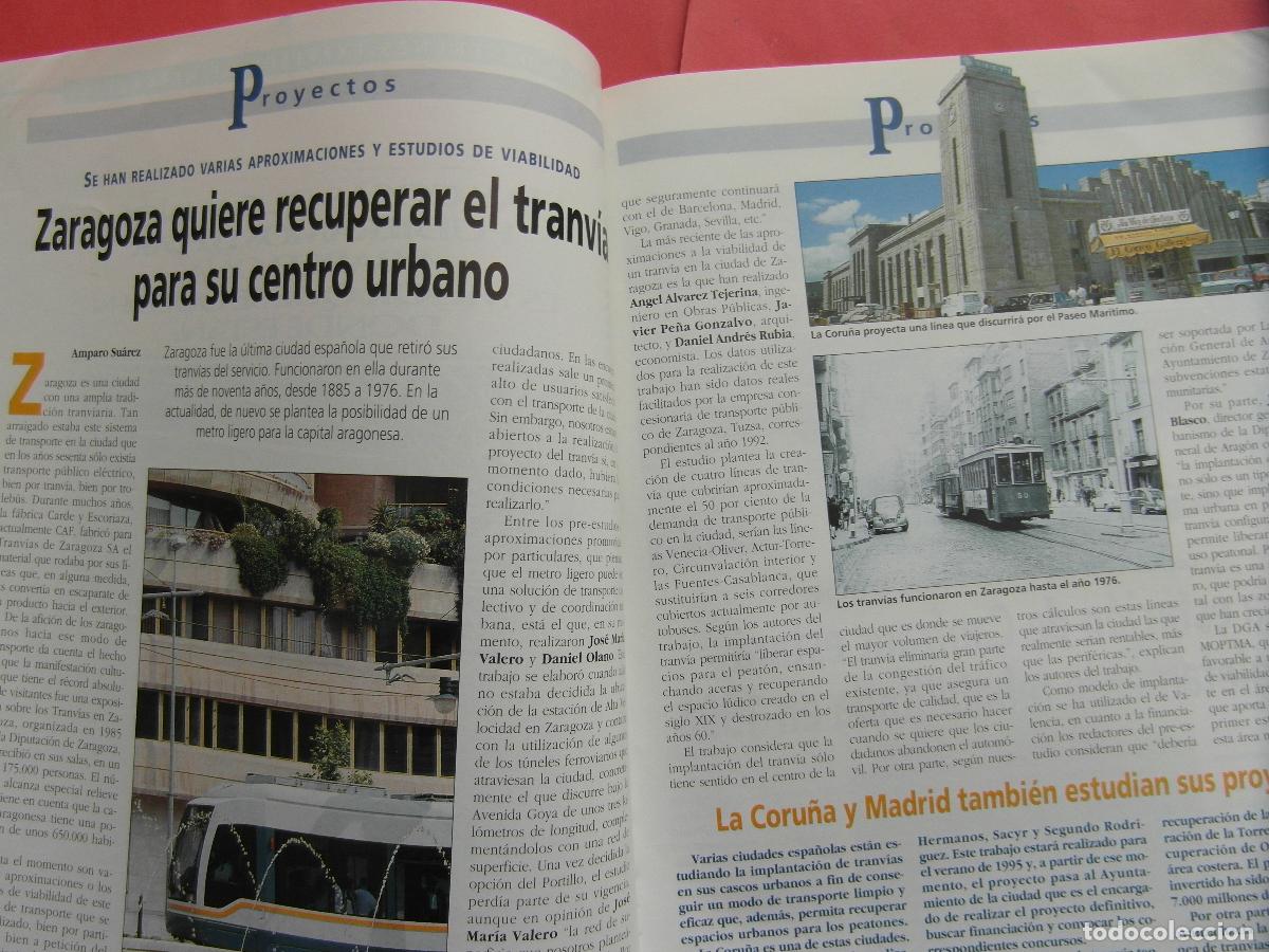 Coleccionismo billetes de transporte: ARTICULO 1994 - REF: ARTTREN02 - ZARAGOZA QUIERE RECUPERAR TRANVIA - CANFRANC REABILITADA EN 1996