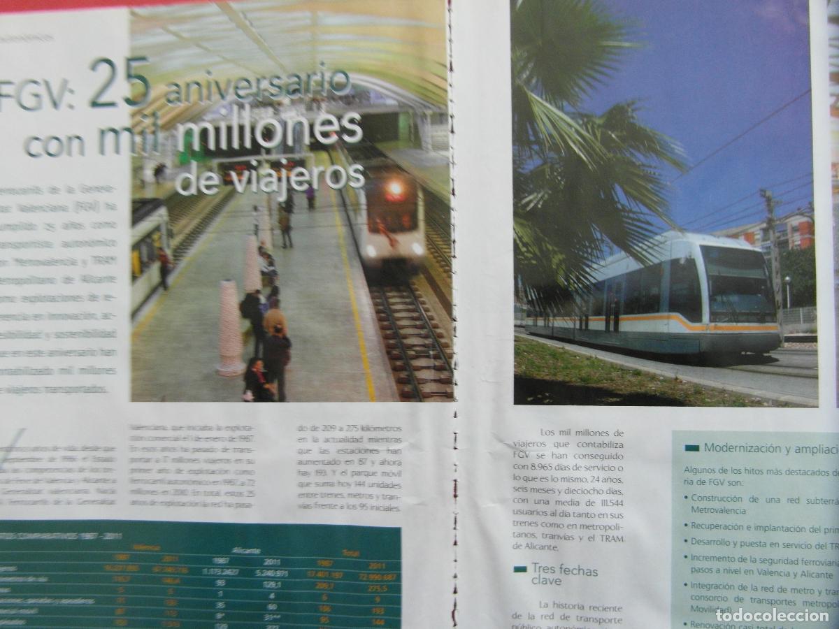 Colecionismos Bilhetes de Transporte: ARTICULO 2011 - REF: ARTTREN02 - FGV VALENCIA 25 ANIVERSARIO - LOCOMOOTRAS ANDALUCES - 4+2 PAGINAS