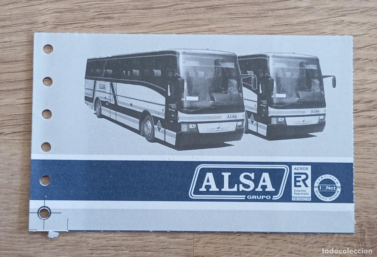 Coleccionismo Billetes de transporte: Billete de autob&uacute;s ALSA MADRID - VALLADOLID. A&Ntilde;O 2000