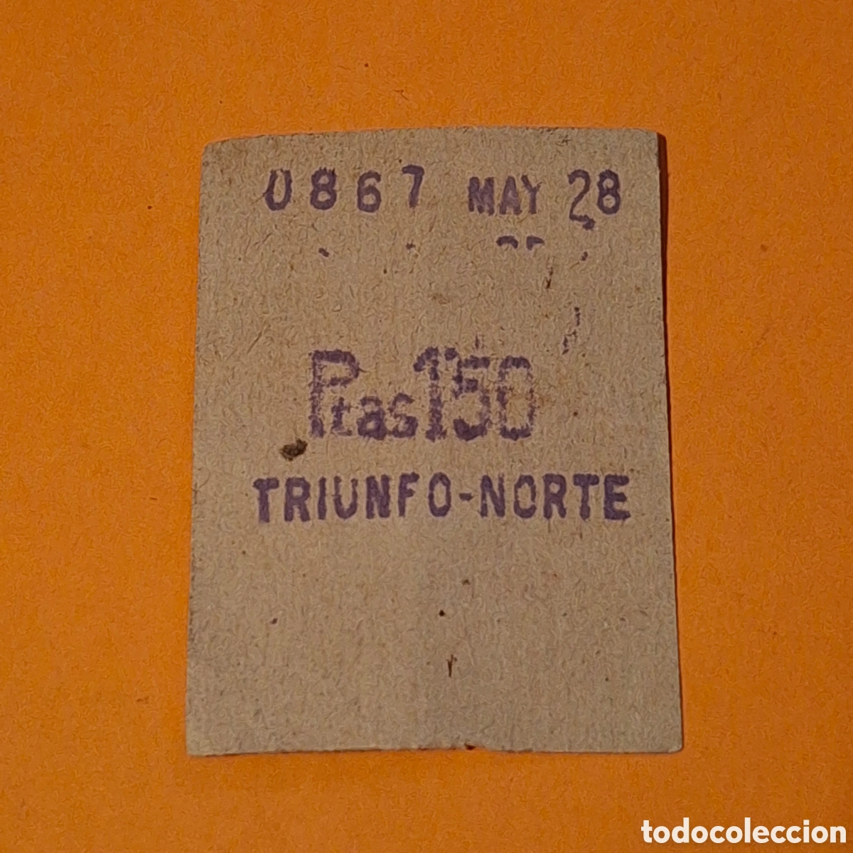 Coleccionismo Billetes de transporte: BILLETE TREN METRO AUTOBUS - BARCELONA TRIUNFO - NORTE - MAYO 1928 - F.C. METROPOLITANO