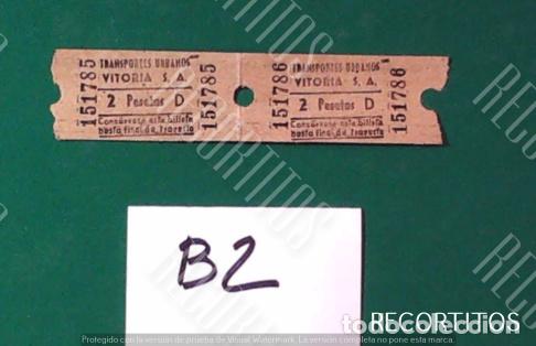 Coleccionismo Billetes de transporte: transportes urbanos de vitoria