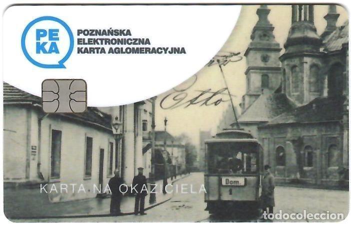 Coleccionismo Billetes de transporte: POZNAŃ, Polonia. Tarjeta electr&oacute;nica recargable PEKA. 125 aniversario del tranv&iacute;a el&eacute;ctrico (2023).