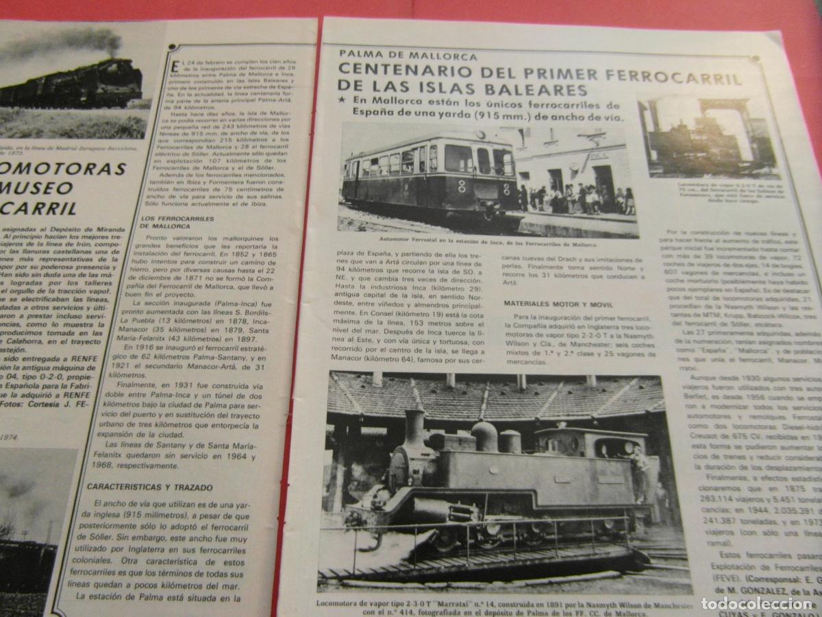 Colecionismos Bilhetes de Transporte: ARTICULO 1975 - REF: ARTTREN02 - CENTENARIO FERROCARIL ISLAS BALEARES MALLORCA - RENFE FERROCARRIL
