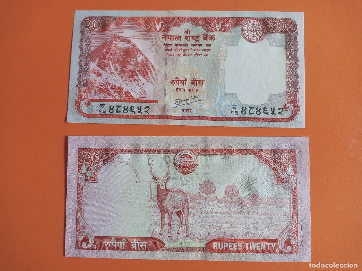 Coleccionismo Billetes de transporte: BILLETE DE NEPAL 20 RUPIAS 2010
