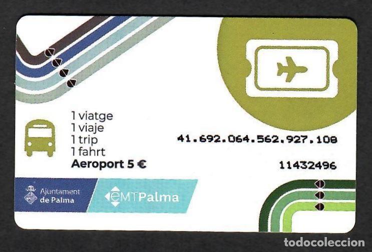 Coleccionismo Billetes de transporte: PALMA DE MALLORCA. Billete de autob&uacute;s al Aeropuerto de la EMT (Empresa Municipal Transportes)