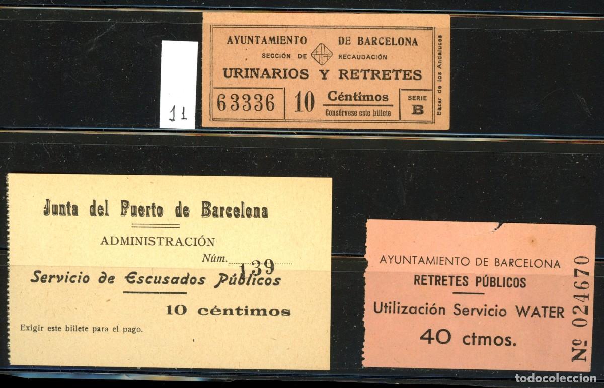 Coleccionismo Billetes de transporte: LOTE 11 // 5 Billetes de ESCUSADOS