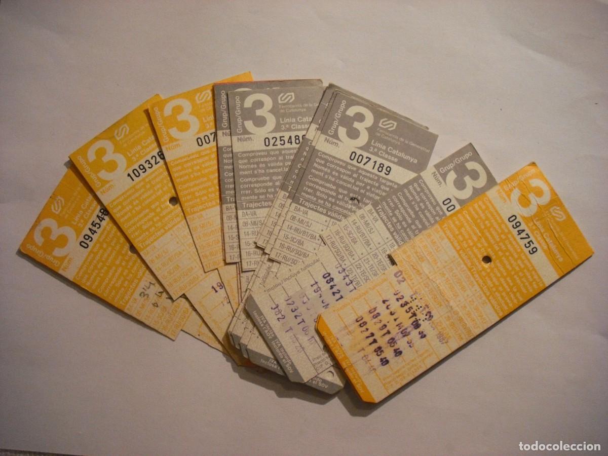 Colecionismos Bilhetes de Transporte: LOTE DE 14 TARJETAS DE TRANSPORTE DE LA GENERALITAT DE CATALU&Ntilde;A LINEA 3&ordf; CLASE , GRUPO 3