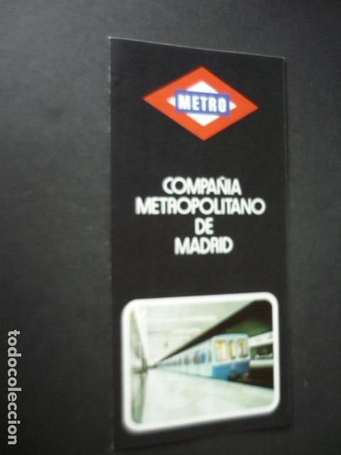 Collectables Transport Tickets: METRO DE MADRID COMPA&Ntilde;IA METROPOLITANO PLANO DESPLEGABLE 1976