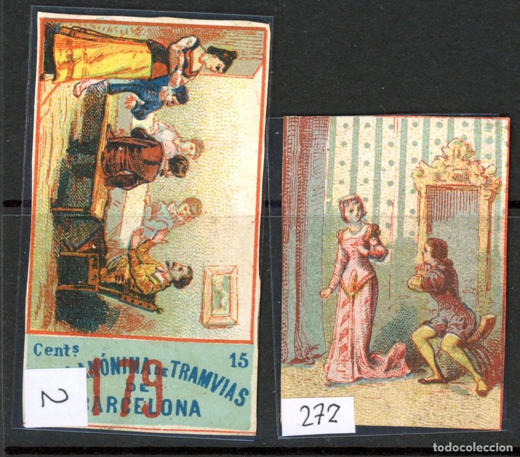 Coleccionismo billetes de transporte: 2 Billetes tipo CROMO de la ANONIMA /EN LIQUIDACION