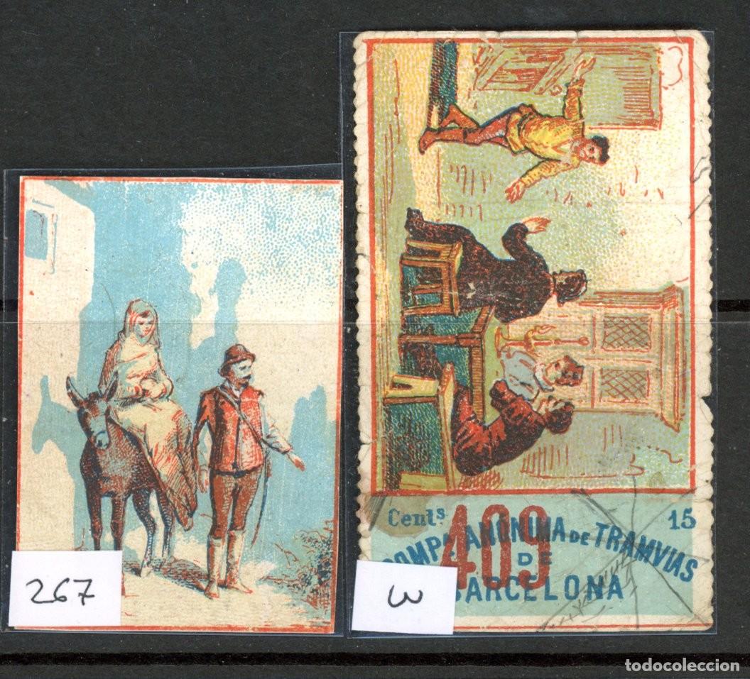 Coleccionismo billetes de transporte: 2 Billetes tipo CROMO de la ANONIMA /EN LIQUIDACION