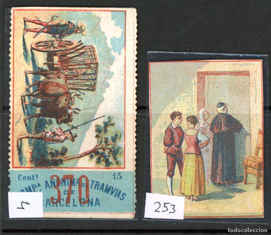 Coleccionismo billetes de transporte: 2 Billetes tipo CROMO de la ANONIMA /EN LIQUIDACION