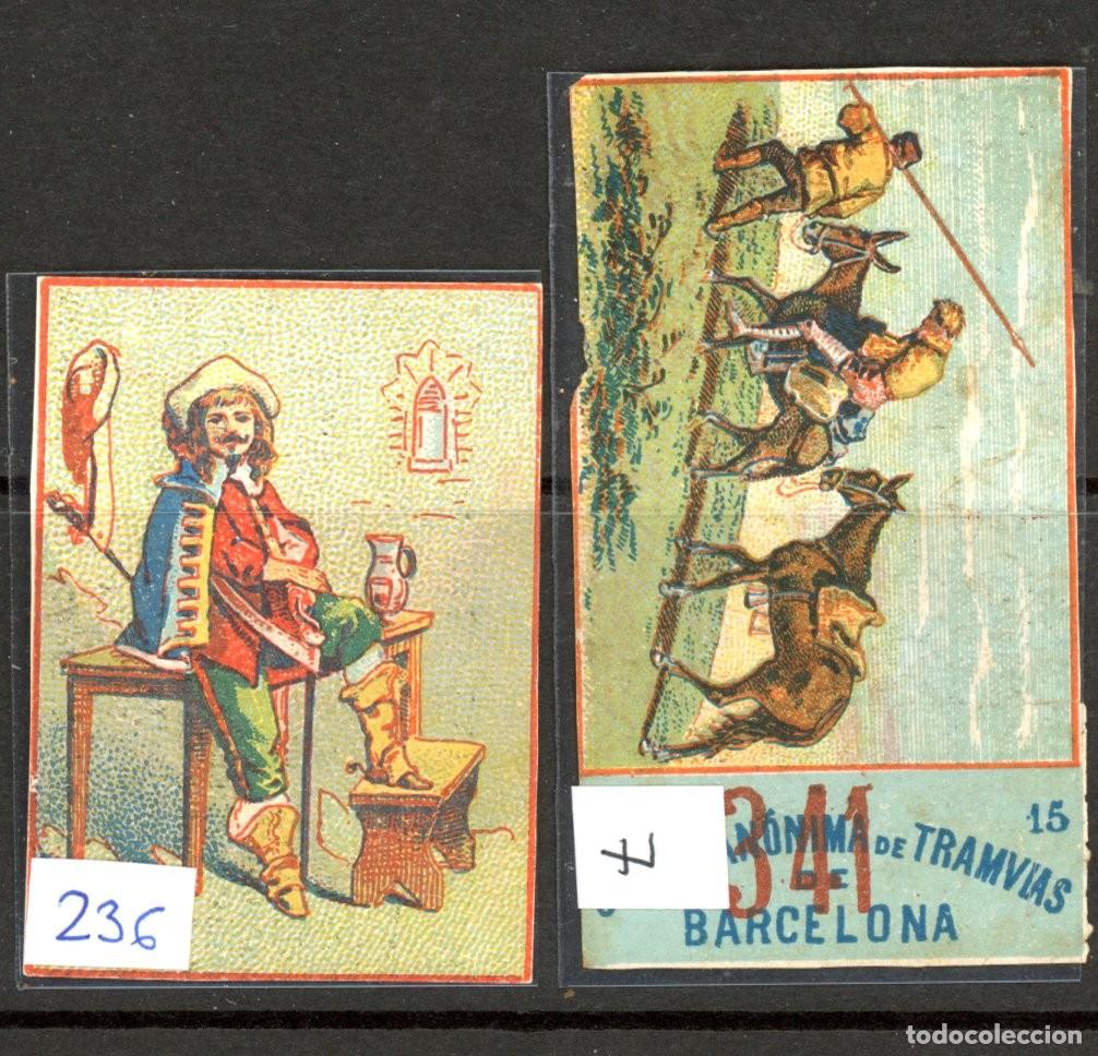 Collezionismo Biglietti di trasporto: 2 Billetes tipo CROMO de la ANONIMA /EN LIQUIDACION