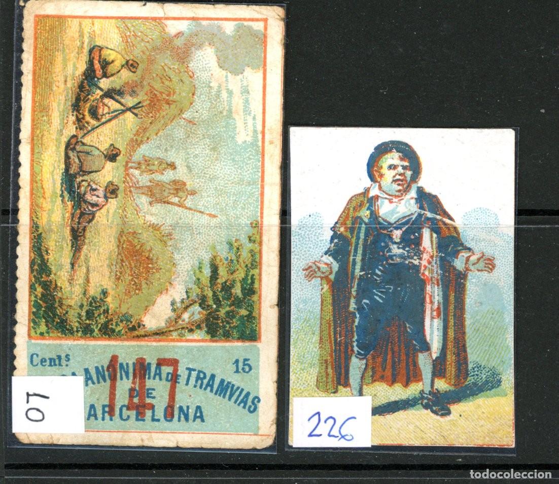 Collezionismo Biglietti di trasporto: 2 Billetes tipo CROMO de la ANONIMA /EN LIQUIDACION