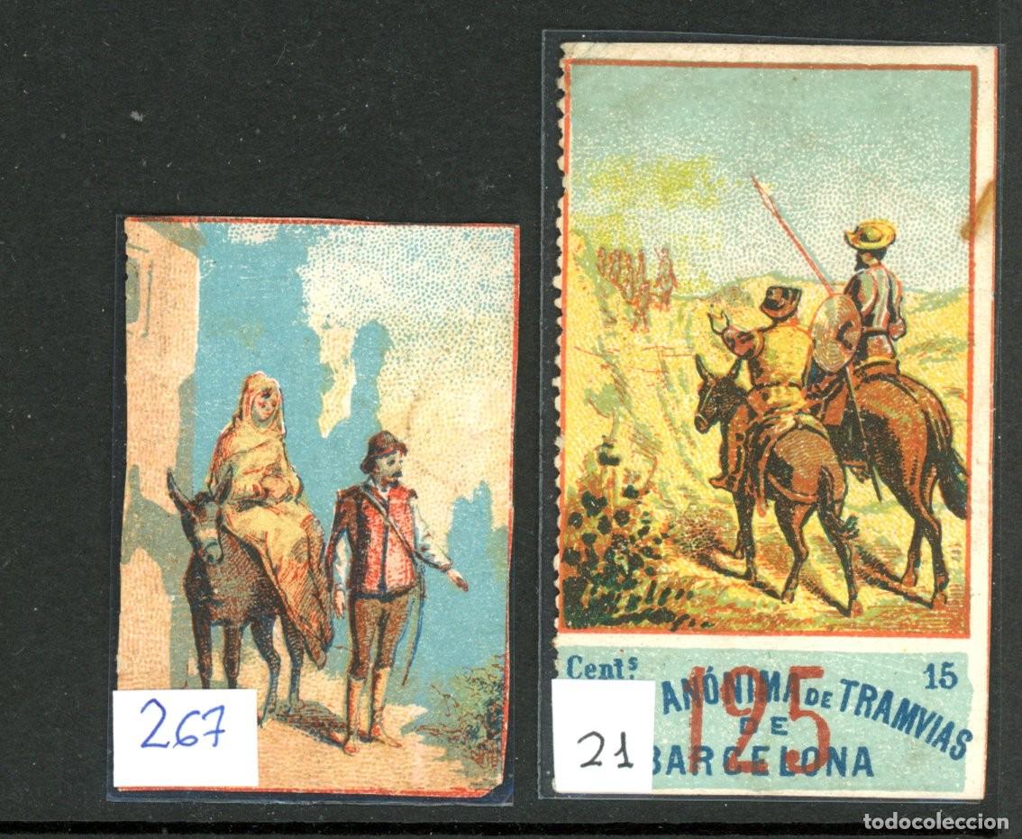 Coleccionismo Billetes de transporte: 2 Billetes tipo CROMO de la ANONIMA /EN LIQUIDACION