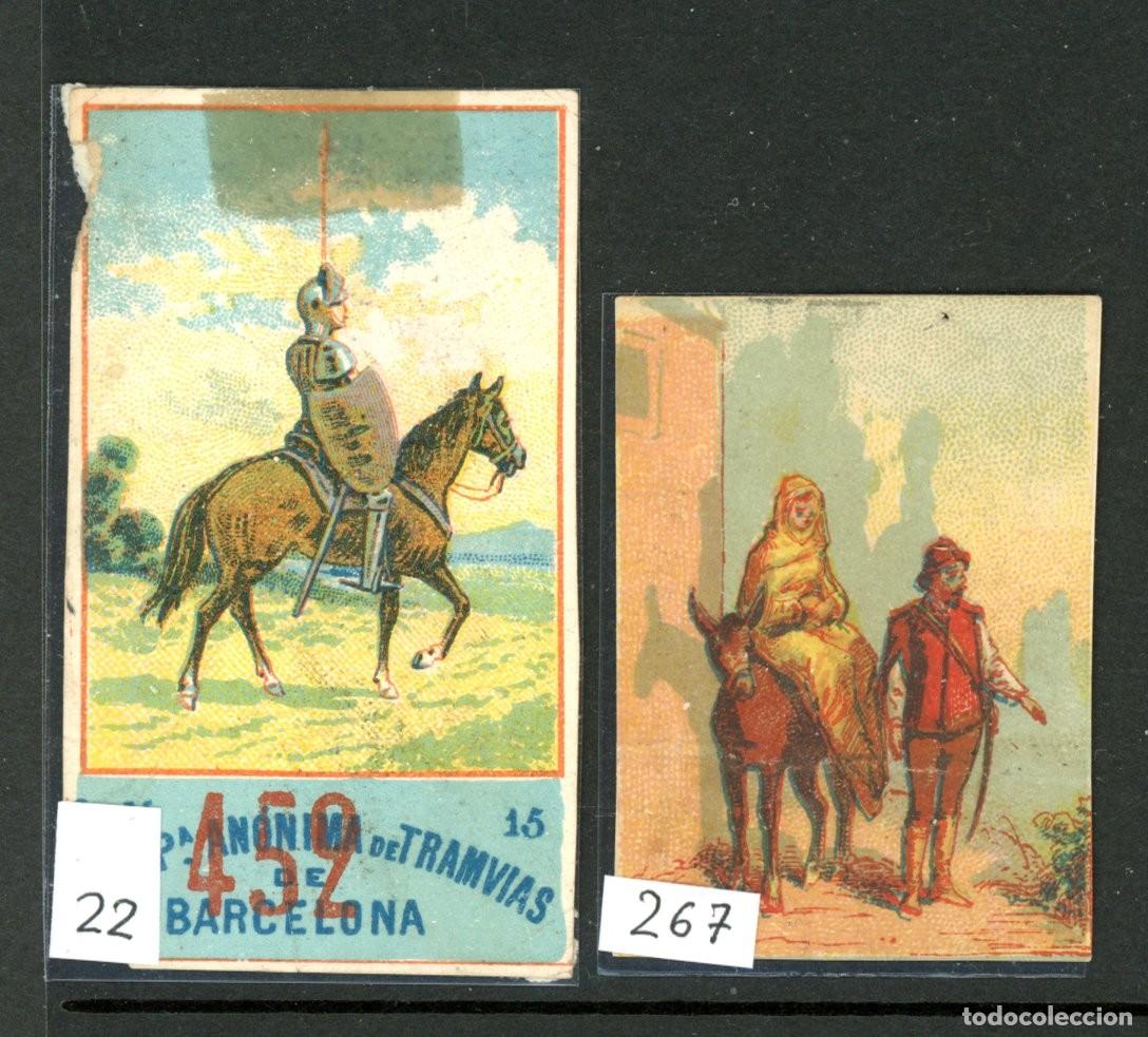 Coleccionismo Billetes de transporte: 2 Billetes tipo CROMO de la ANONIMA /EN LIQUIDACION
