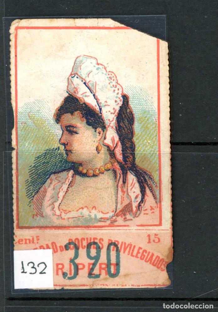 Coleccionismo Billetes de transporte: Billete CROMO tipo RIPERT / SIGLO XIX A&Ntilde;OS 80 / EN LIQUIDACION /