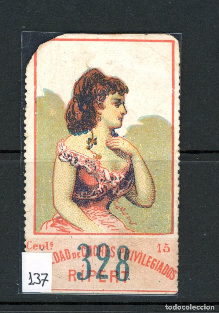 Coleccionismo Billetes de transporte: Billete CROMO tipo RIPERT / SIGLO XIX A&Ntilde;OS 80 / EN LIQUIDACION /