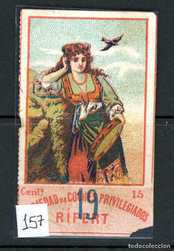 Coleccionismo Billetes de transporte: Billete CROMO tipo RIPERT / SIGLO XIX A&Ntilde;OS 80 / EN LIQUIDACION /