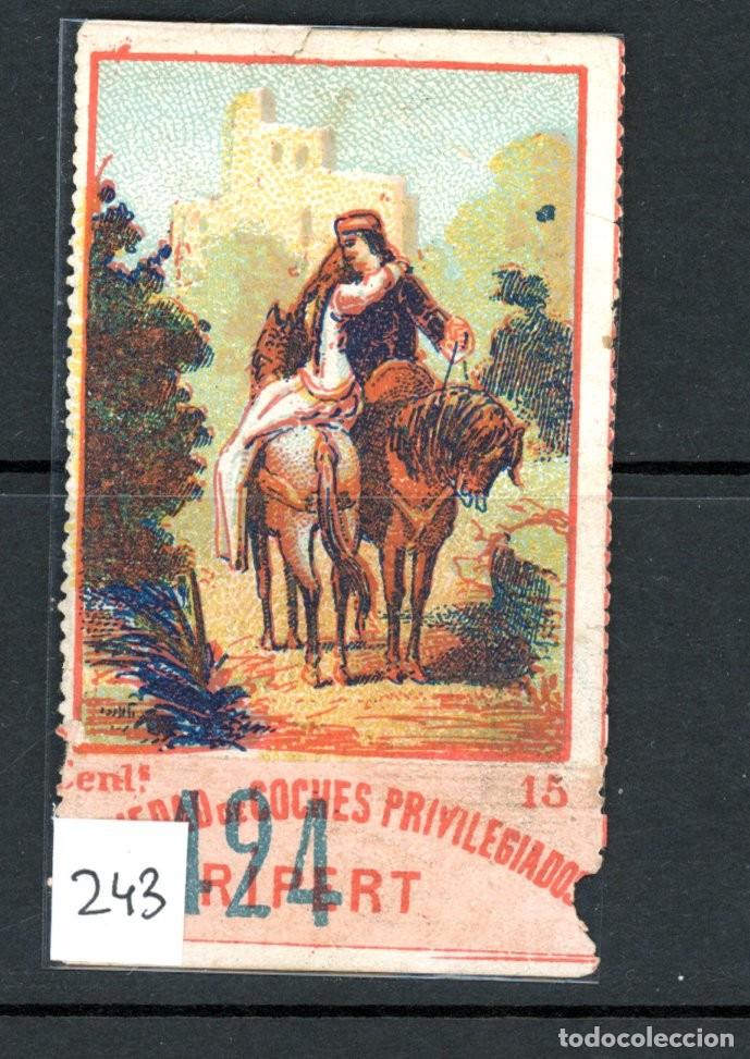 Coleccionismo Billetes de transporte: Billete CROMO tipo RIPERT / SIGLO XIX A&Ntilde;OS 80 / EN LIQUIDACION /