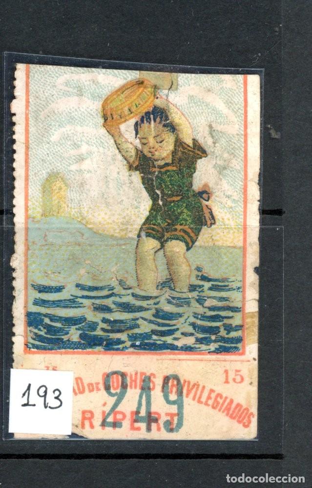 Coleccionismo Billetes de transporte: Billete CROMO tipo RIPERT / SIGLO XIX A&Ntilde;OS 80 / EN LIQUIDACION /