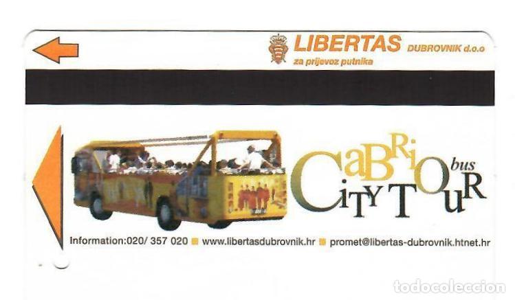 Coleccionismo Billetes de transporte: DUBROVNIK, Croacia. Billete de bus tur&iacute;stico LIBERTAS (2008)