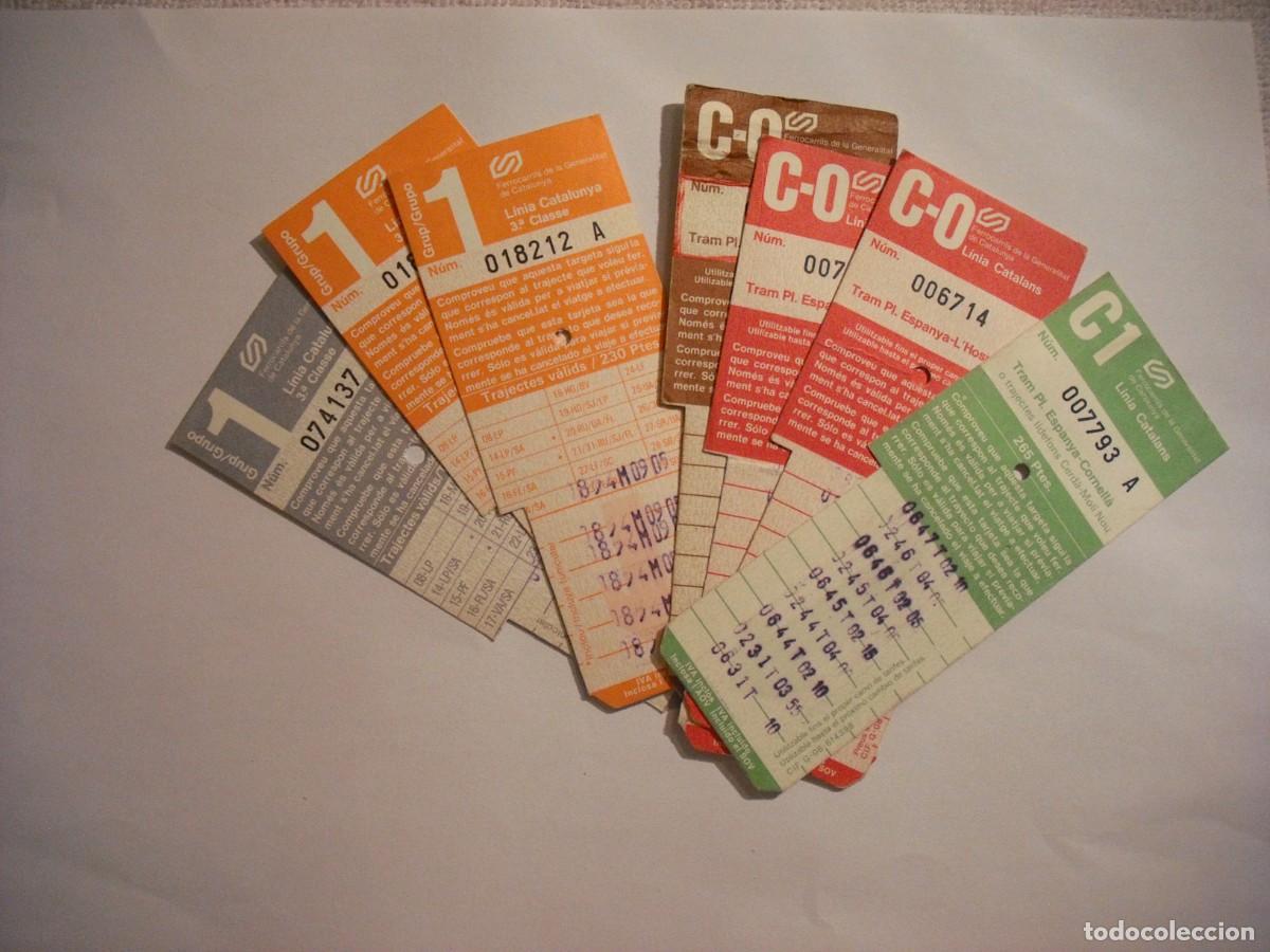 Coleccionismo Billetes de transporte: LOTE DE 7 TARJETAS DE TRANSPORTE DE LA GENERALITAT DE CATALU&Ntilde;A DIFERENTES : C0 , C1 Y 1