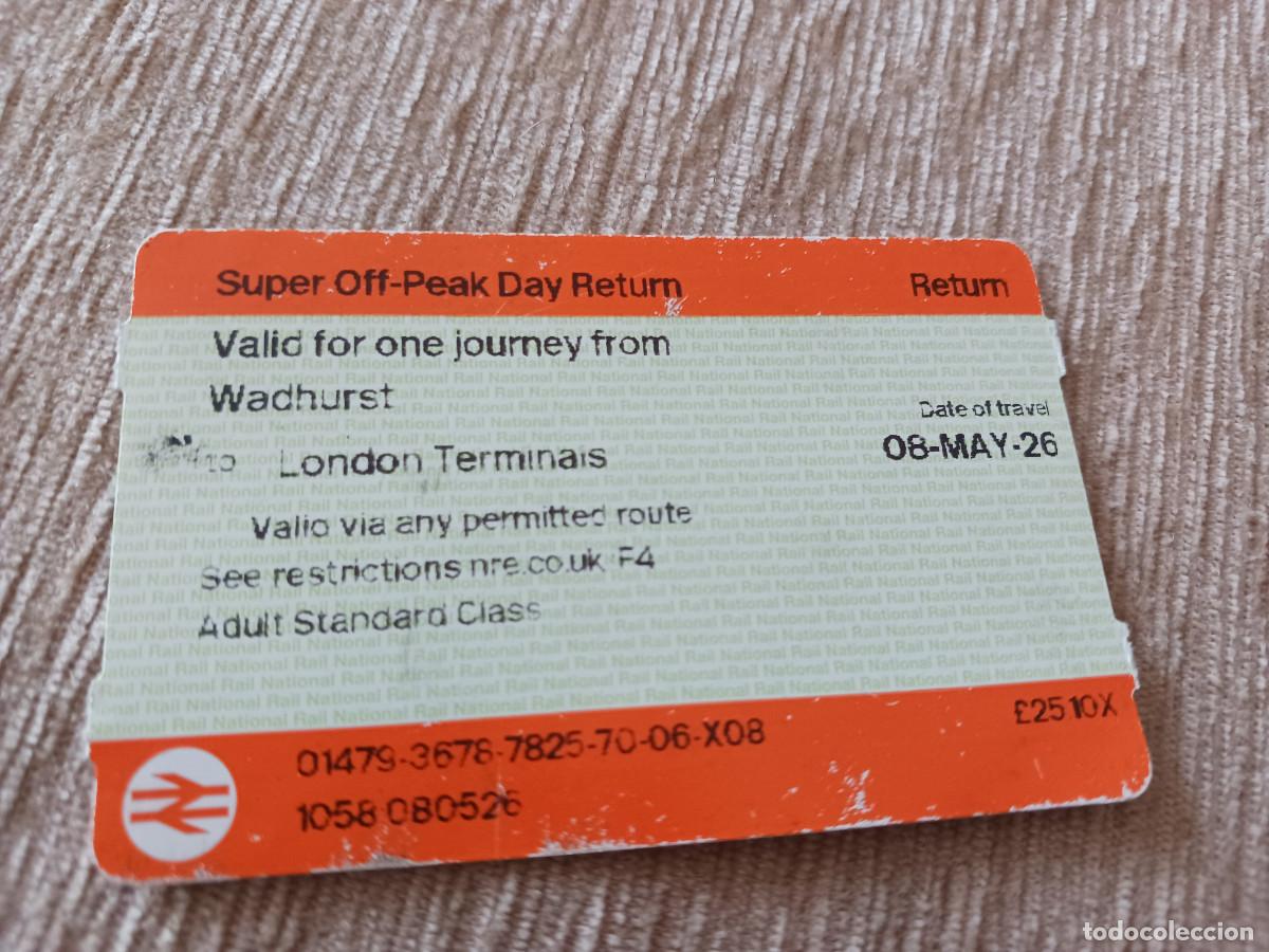 Coleccionismo Billetes de transporte: billete de transporte del aeropuerto de gatwick a london victoria, inglaterra