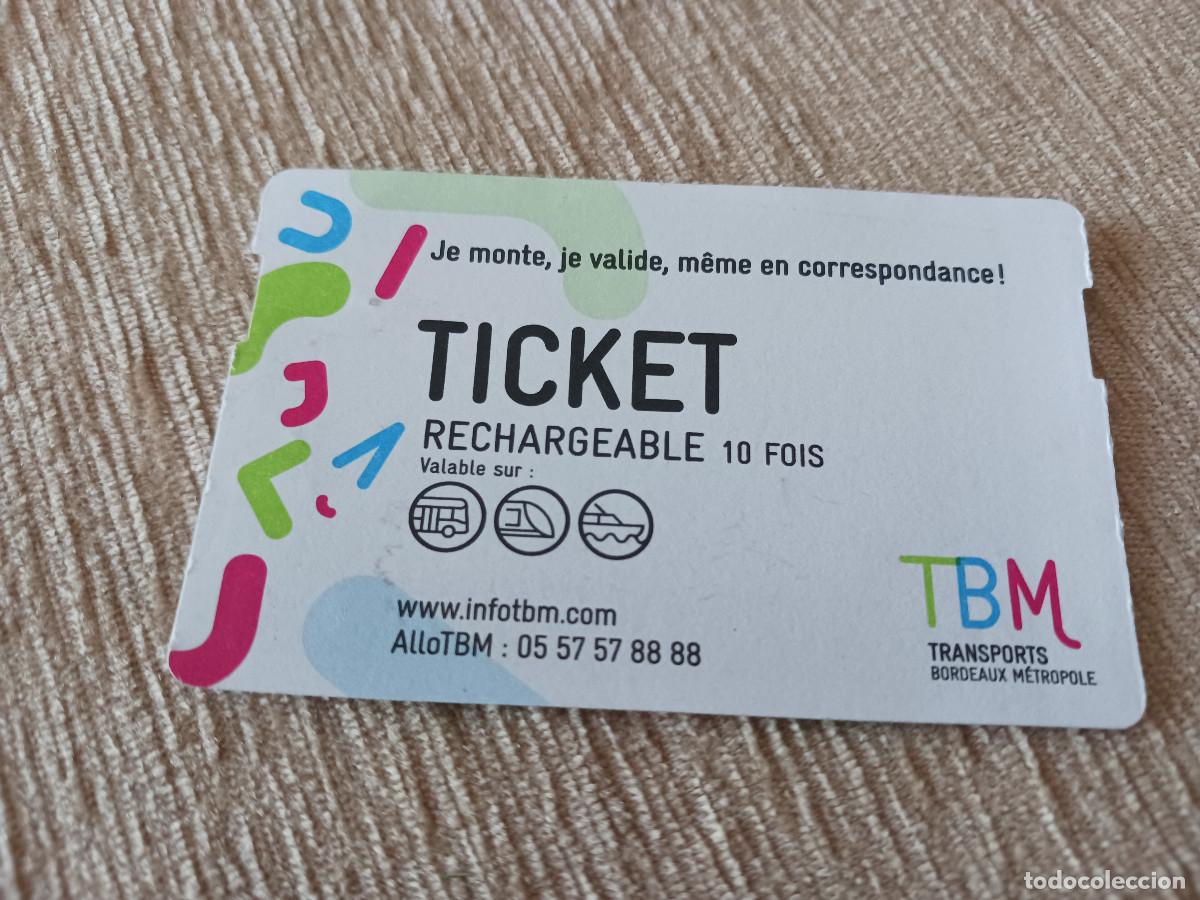 Colecionismos Bilhetes de Transporte: tarjeta de transporte recargable de burdeos