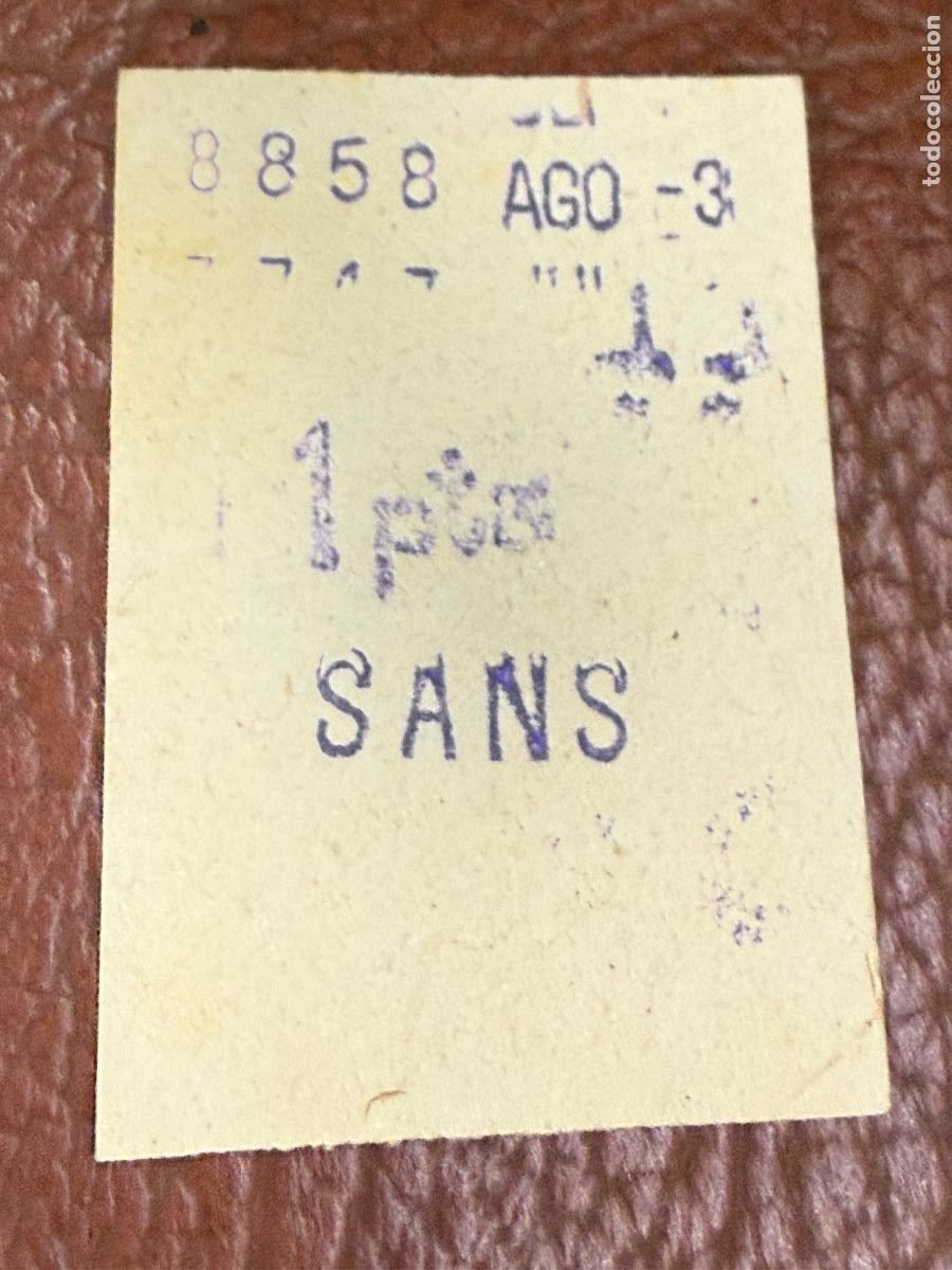 Collezionismo Biglietti di trasporto: . Antiguo billete de tren, tranvia, metro, autobus u otros, en papel fino