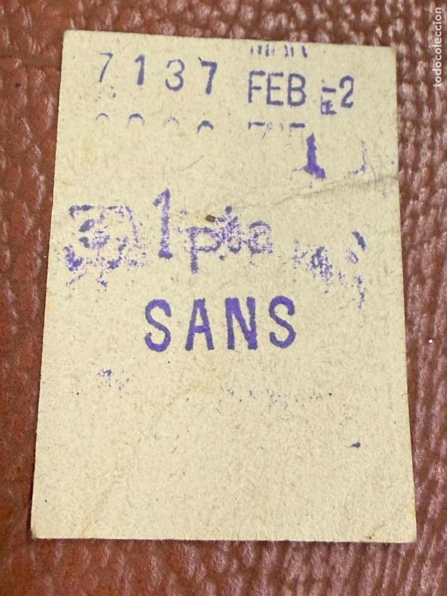 Collezionismo Biglietti di trasporto: . Antiguo billete de tren, tranvia, metro, autobus u otros, en papel fino