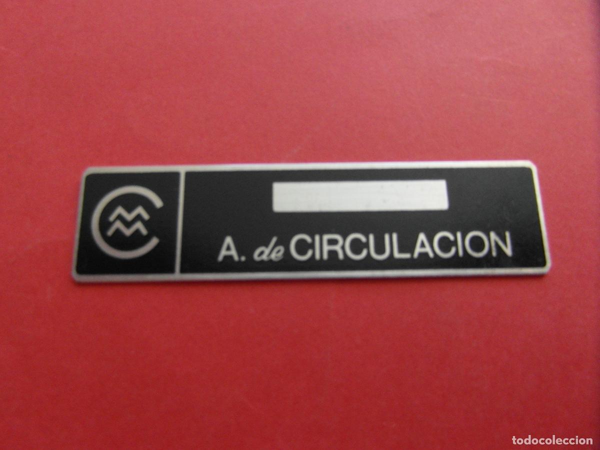 Coleccionismo Billetes de transporte: COMPA&Ntilde;IA METROPOLITANO METRO MADRID CHAPA INSIGNIA DE CMM AGENTE CIRCULACION MUY BUEN ESTADO VERFOTO