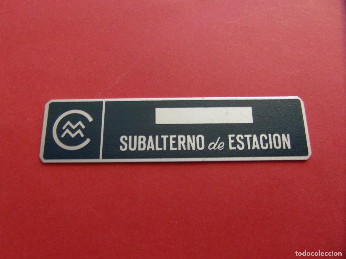 Coleccionismo Billetes de transporte: COMPA&Ntilde;IA METROPOLITANO METRO MADRID CHAPA INSIGNIA CMM SUBALTERNO ESTACION MUY BUEN ESTADO VERFOTO