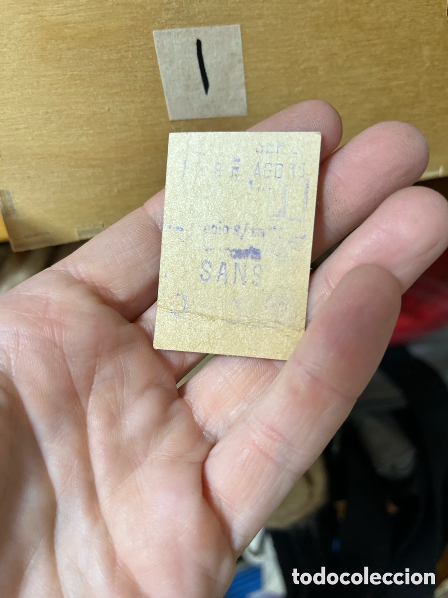Coleccionismo Billetes de transporte: (I) antiguo billete de tranv&iacute;a - metropolitano - sans