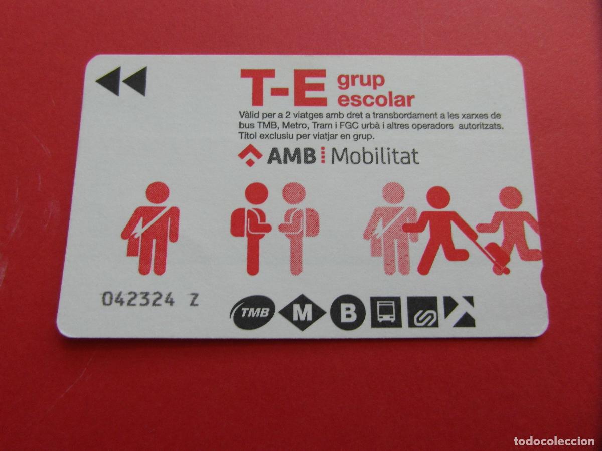 Coleccionismo Billetes de transporte: REF: COL_LBE01 - TARJETA T-E ESCOLAR GRUP BARCELONA - SERIE Z